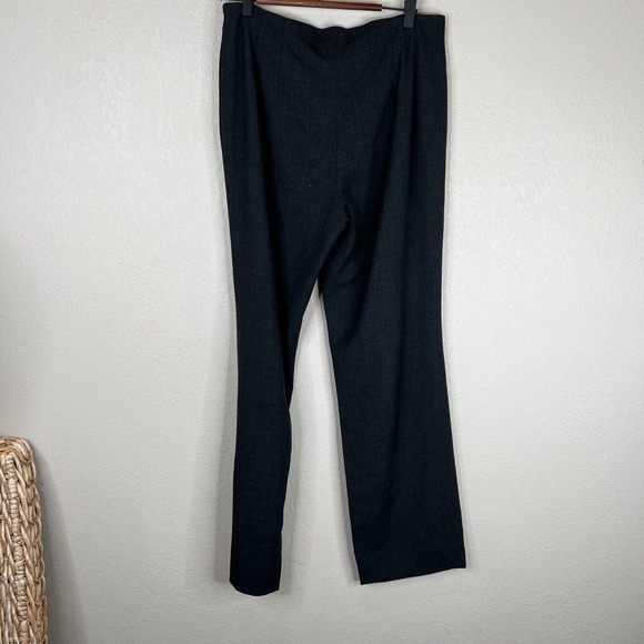 Piazza Sempione Womens Dress Pant Actual 31W Charcoal Pleated High Rise Straight - Picture 6 of 11
